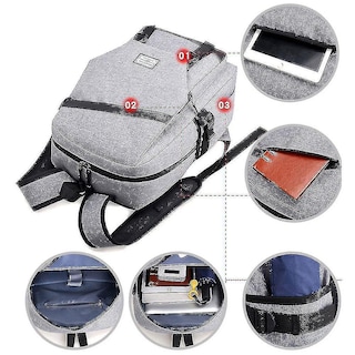 Foto 2 | Mochila Huoguo Casual De Tela Oxford De 20-35 L De Gran Capacidad - Venta Internacional.