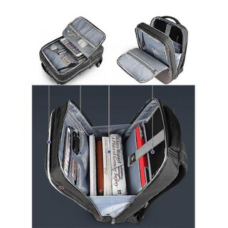 Foto 2 | Mochila Huoguo Business Para Hombre 15.6 Pulgadas De Tela Oxford Gris - Venta Internacional.