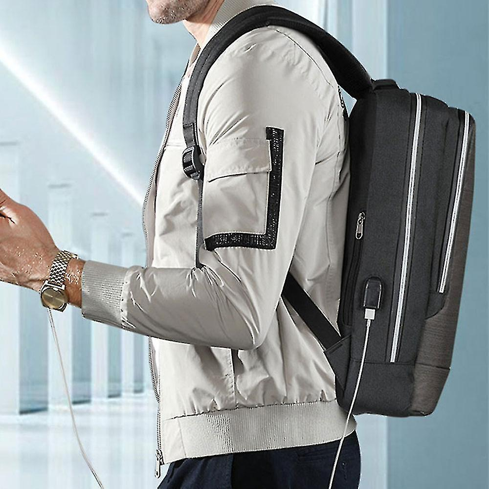 Foto 4 pulgar | Mochila Huoguo Business Para Hombre 15.6 Pulgadas De Tela Oxford Gris - Venta Internacional.