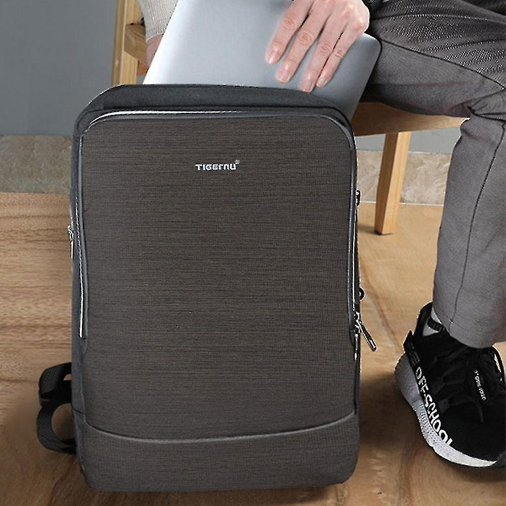 Foto 6 pulgar | Mochila Huoguo Business Para Hombre 15.6 Pulgadas De Tela Oxford Gris - Venta Internacional.