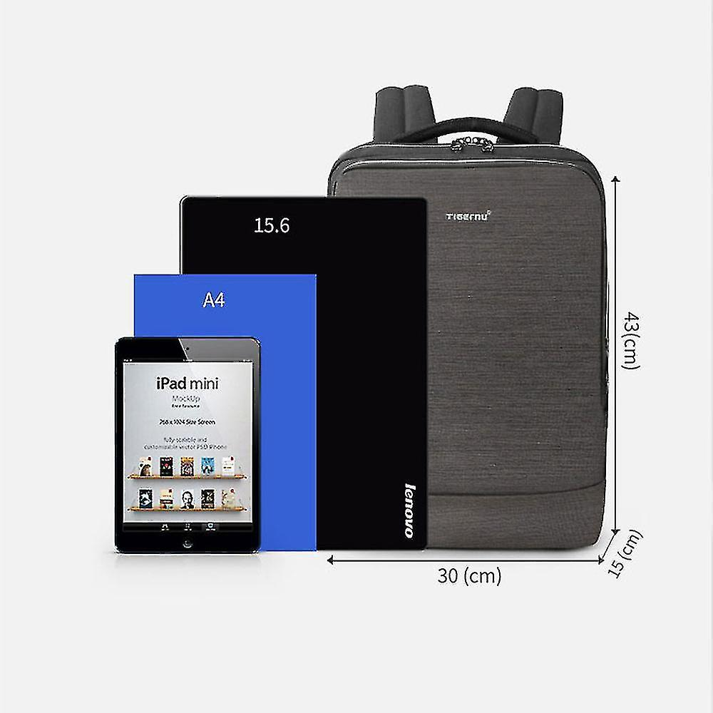 Foto 7 | Mochila Huoguo Business Para Hombre 15.6 Pulgadas De Tela Oxford Gris - Venta Internacional.