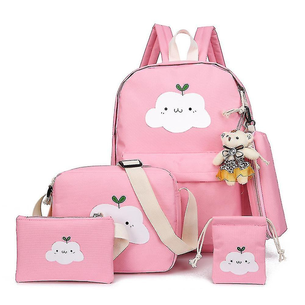 Foto 2 pulgar | Mochila Huoguo Infantil De Gran Capacidad Resistente Al Agua Rosa - Venta Internacional.