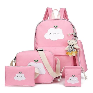 Foto 1 | Mochila Huoguo Infantil De Gran Capacidad Resistente Al Agua Rosa - Venta Internacional.