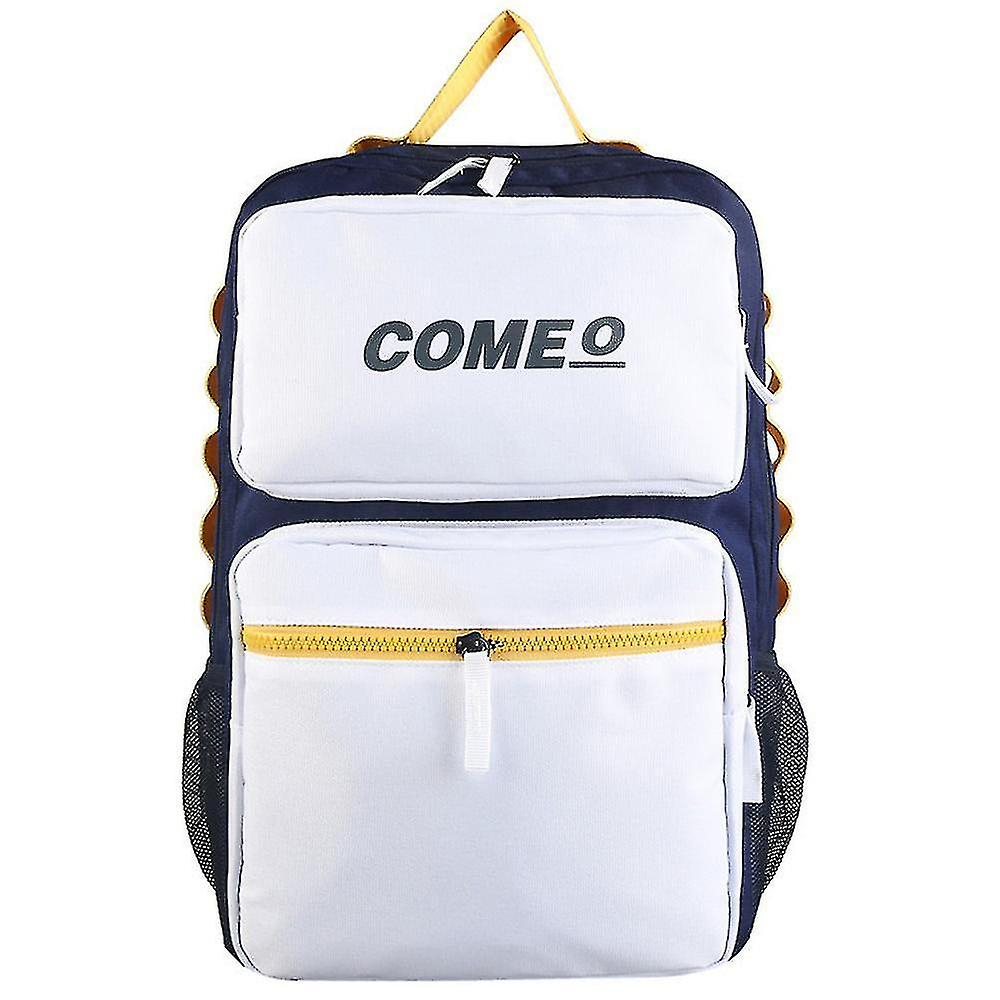 Foto 2 pulgar | Mochila Huoguo Para Hombre, Casual, Para Estudiantes De Secundaria, Azul - Venta Internacional.
