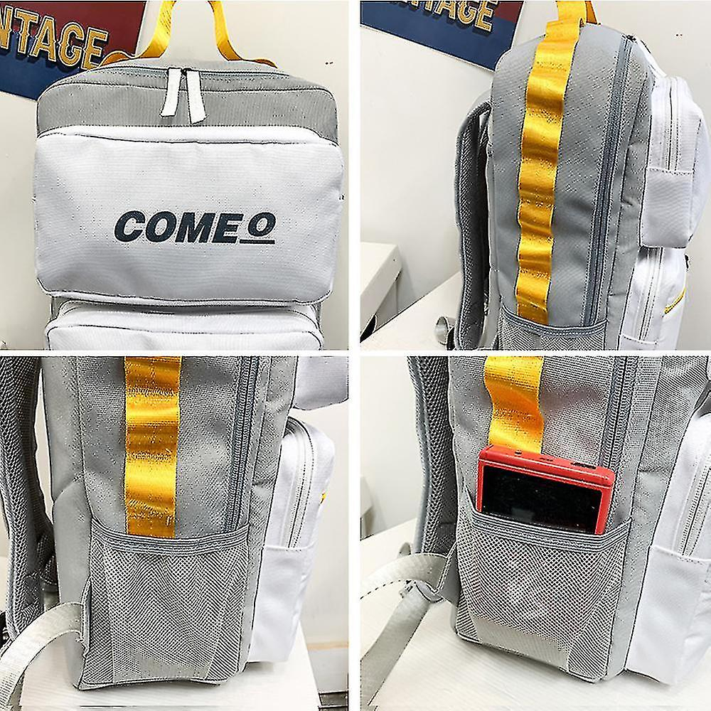 Foto 4 pulgar | Mochila Huoguo Para Hombre, Casual, Para Estudiantes De Secundaria, Azul - Venta Internacional.