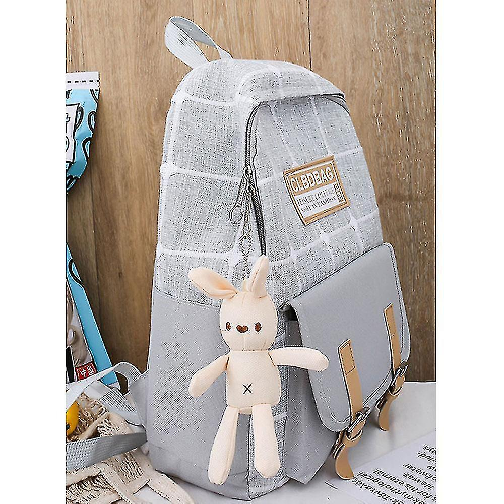 Foto 3 pulgar | Mochila Huoguo Para Estudiantes, Gris, Para Escuela Primaria - Venta Internacional.