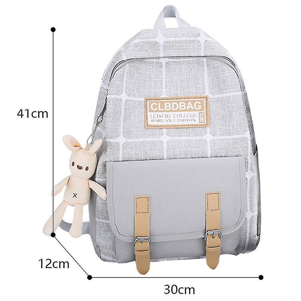 Foto 5 pulgar | Mochila Huoguo Para Estudiantes, Gris, Para Escuela Primaria - Venta Internacional.