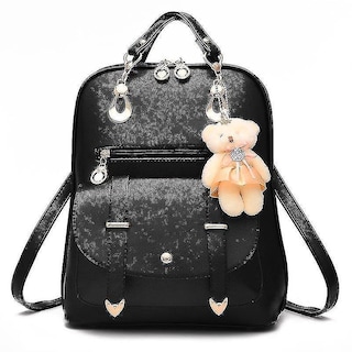 Foto 1 | Mochila Huoguo De Piel Sintética Dorada A La Moda Casual Para Mujer - Venta Internacional.