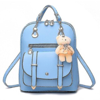 Foto 3 | Mochila Huoguo De Piel Sintética Dorada A La Moda Casual Para Mujer - Venta Internacional.