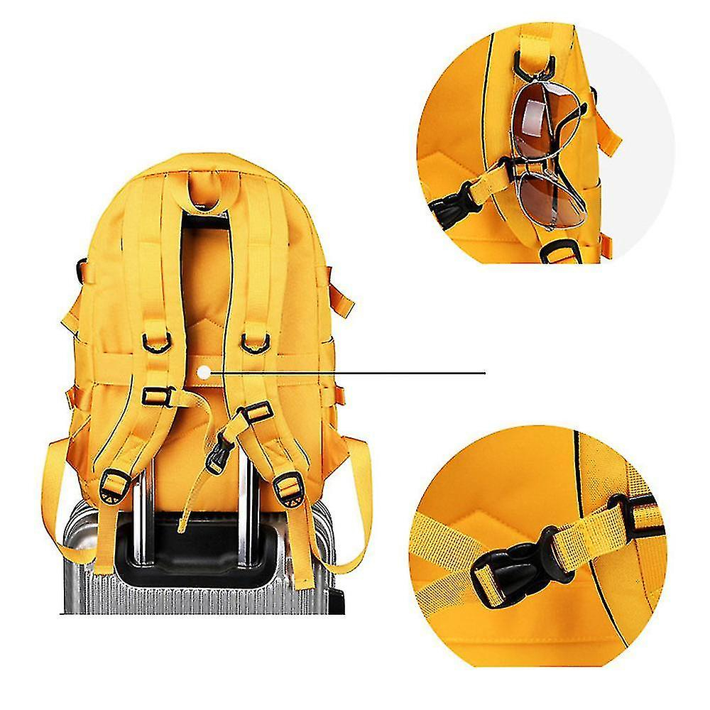 Foto 4 pulgar | Mochila Huoguo Moderna Para Mujer Elegante Impermeable Amarilla - Venta Internacional.