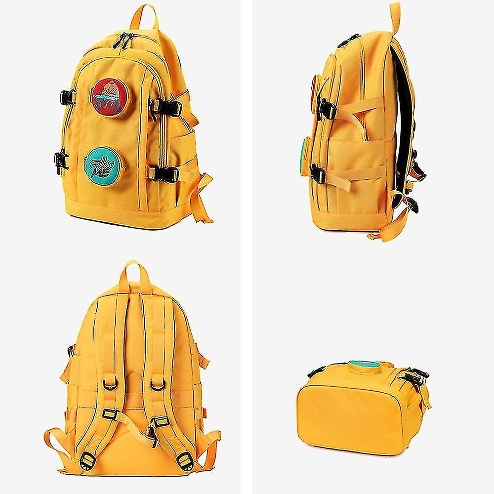 Foto 5 pulgar | Mochila Huoguo Moderna Para Mujer Elegante Impermeable Amarilla - Venta Internacional.