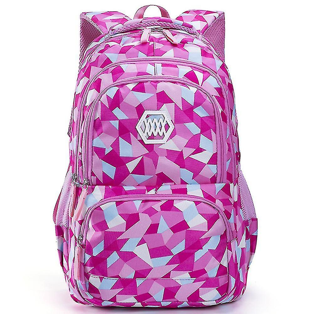 Foto 2 pulgar | Mochila Huoguo Para Niña Estudiante De Secundaria, Color Rojo Rosa - Venta Internacional.