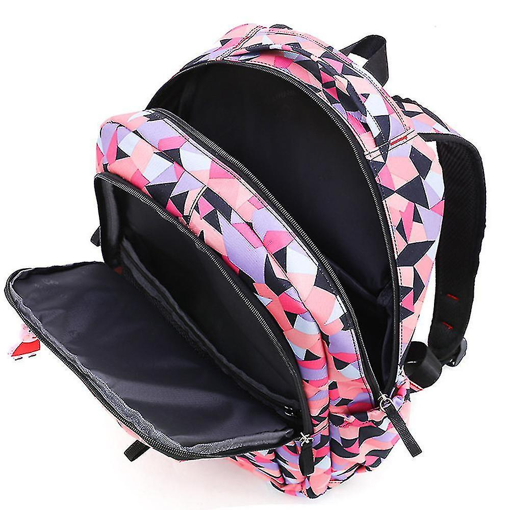 Foto 3 pulgar | Mochila Huoguo Para Niña Estudiante De Secundaria, Color Rojo Rosa - Venta Internacional.
