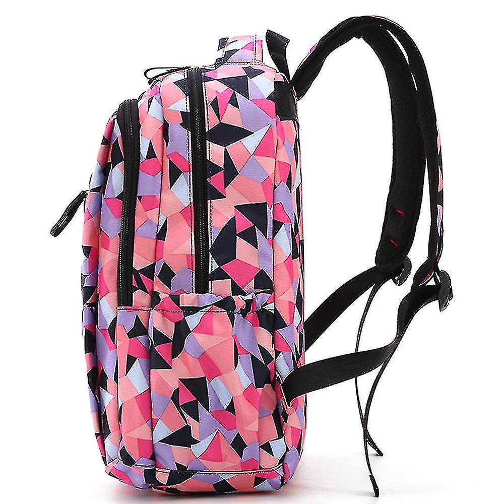 Foto 5 pulgar | Mochila Huoguo Para Niña Estudiante De Secundaria, Color Rojo Rosa - Venta Internacional.
