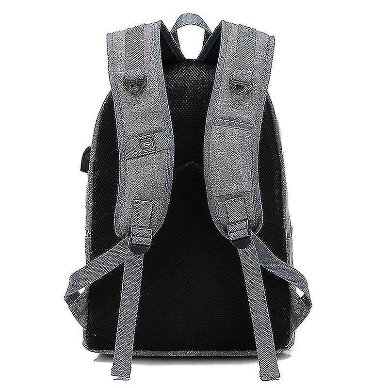 Foto 5 pulgar | Mochila Huoguo De Lona Unisex De Alta Calidad Con Puerto Usb, Color Caqui - Venta Internacional.
