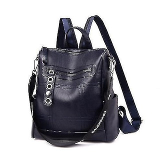 Foto 1 | Mochila Huoguo De Piel Azul Para Mujer - Venta Internacional.