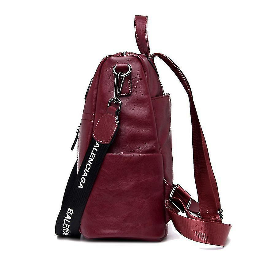 Foto 4 pulgar | Mochila Huoguo De Piel Azul Para Mujer - Venta Internacional.