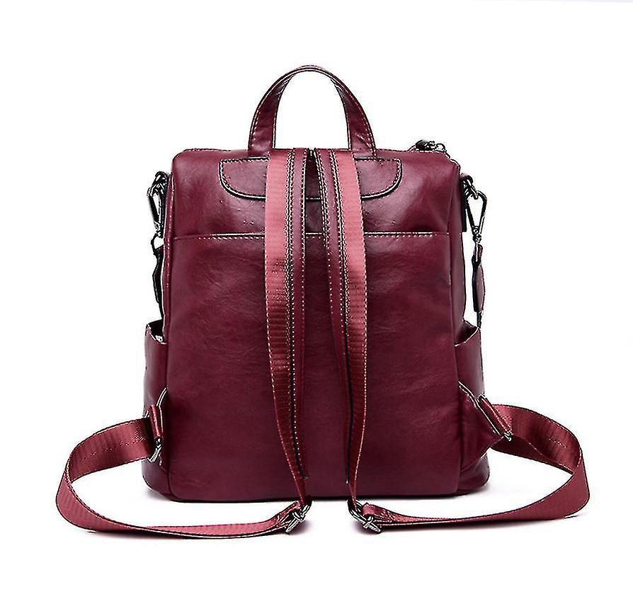 Foto 5 pulgar | Mochila Huoguo De Piel Azul Para Mujer - Venta Internacional.