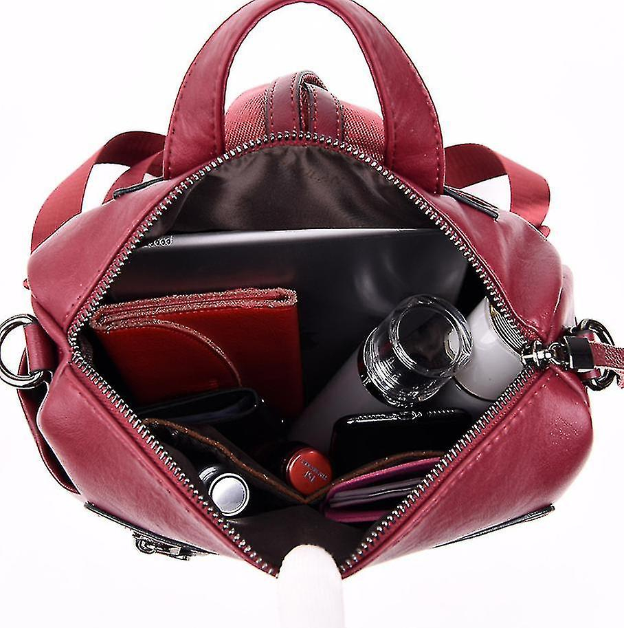 Foto 6 pulgar | Mochila Huoguo De Piel Azul Para Mujer - Venta Internacional.