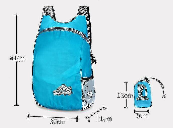 Foto 3 pulgar | Mochila Plegable Huoguo Azul 20l Poliéster Impermeable - Venta Internacional.