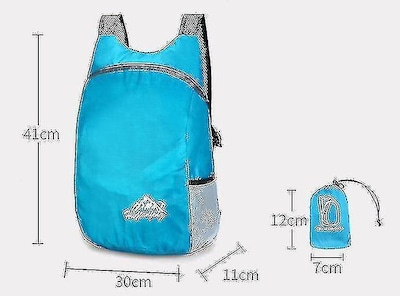 Foto 2 | Mochila Plegable Huoguo Azul 20l Poliéster Impermeable - Venta Internacional.