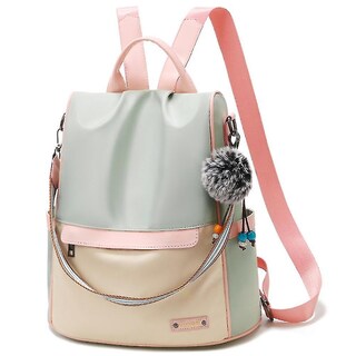 Foto 1 | Mochila Huoguo Para Mujer, Casual, De Lona, De Viaje, Pequeña, Verde - Venta Internacional.