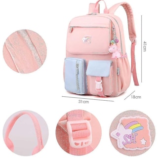 Foto 4 | Mochila Huoguo Para Estudiantes, Escuelas, Viajes Y Trabajo, Mochila Azul - Venta Internacional.