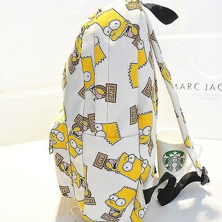 Foto 2 | Mochila Huoguo - Lienzo Con Estampado De Dibujos Animados Con Dibujos Animados De Los Simpson - Venta Internacional.
