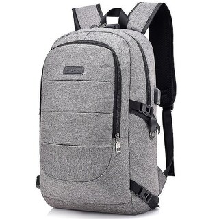 Foto 1 | Mochila Huoguo Multifuncional Empresarial Antirrobo Usb Gris - Venta Internacional.