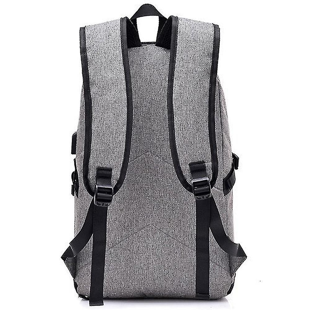Foto 5 pulgar | Mochila Huoguo Multifuncional Empresarial Antirrobo Usb Gris - Venta Internacional.