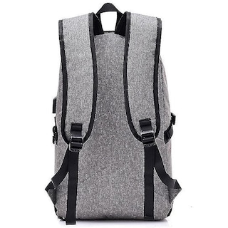 Foto 4 | Mochila Huoguo Multifuncional Empresarial Antirrobo Usb Gris - Venta Internacional.