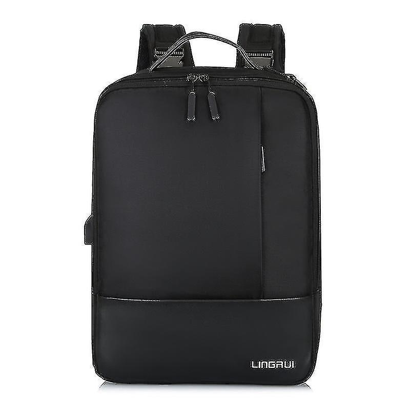 Foto 2 pulgar | Mochila Huoguo Business Para Hombre Con Puerto De Carga Usb Negra - Venta Internacional.