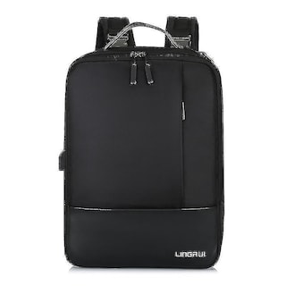 Foto 1 | Mochila Huoguo Business Para Hombre Con Puerto De Carga Usb Negra - Venta Internacional.