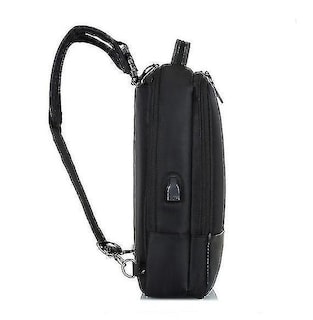 Foto 4 | Mochila Huoguo Business Para Hombre Con Puerto De Carga Usb Negra - Venta Internacional.