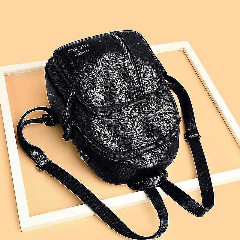 Foto 3 pulgar | Mochila Huoguo De Piel Sintética De Alta Calidad Para Mujer De Gran Capacidad - Venta Internacional.
