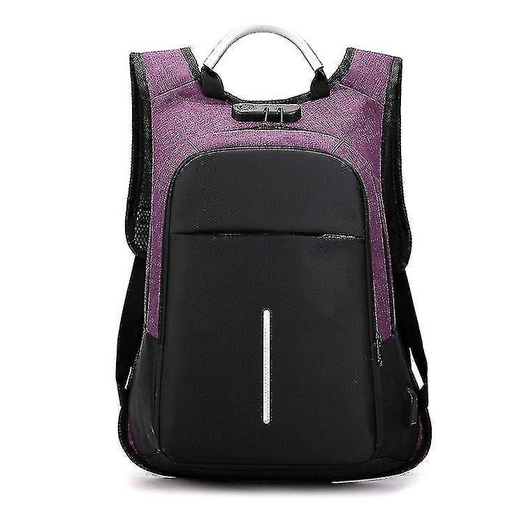 Foto 5 pulgar | Mochila Huoguo Blue Para Portátil De 16 Pulgadas Con Bloqueo Con Contraseña - Venta Internacional.