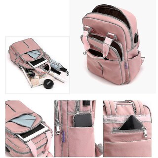 Foto 2 | Mochila Huoguo Leisure Fashion Para Mujer Con Carga Usb De Nailon - Venta Internacional.