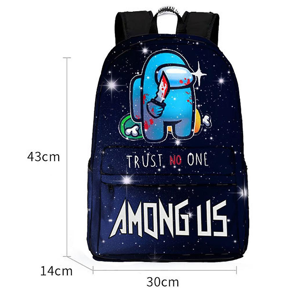 Foto 3 | Mochila Escolar Sanlin Beans Among Us De Nailon Impermeable - Venta Internacional.