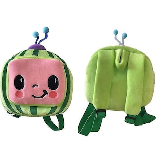 Foto 3 | Mochila De Felpa Huoguo Cocomelon Para Niños Escolares Verde/rosa - Venta Internacional.