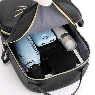 Foto 4 | Mochila Huoguo Para Mujer, Mochila Escolar De Piel Sintética Con Forma De Gato - Venta Internacional.