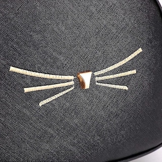 Foto 5 | Mochila Huoguo Para Mujer, Mochila Escolar De Piel Sintética Con Forma De Gato - Venta Internacional.