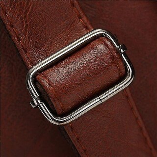 Foto 2 | Mochila Escolar Huoguo Vintage De Piel Sintética Marrón Para Hombre/ - Venta Internacional.
