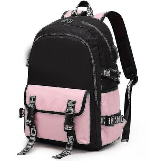 Foto 1 | Mochila Huoguo Oxford De Tela Casual Para Niños, Escuela, Rosa/azul - Venta Internacional.