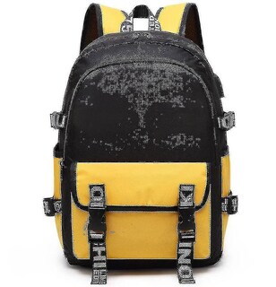 Foto 7 | Mochila Huoguo Oxford De Tela Casual Para Niños, Escuela, Rosa/azul - Venta Internacional.