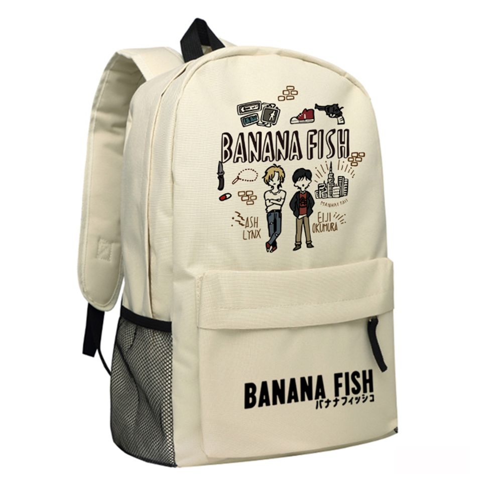 Mochila Escolar Sanlin Beans Banana Fish Okumura Anime 29 X 45 X 13 Cm - Venta Internacional.