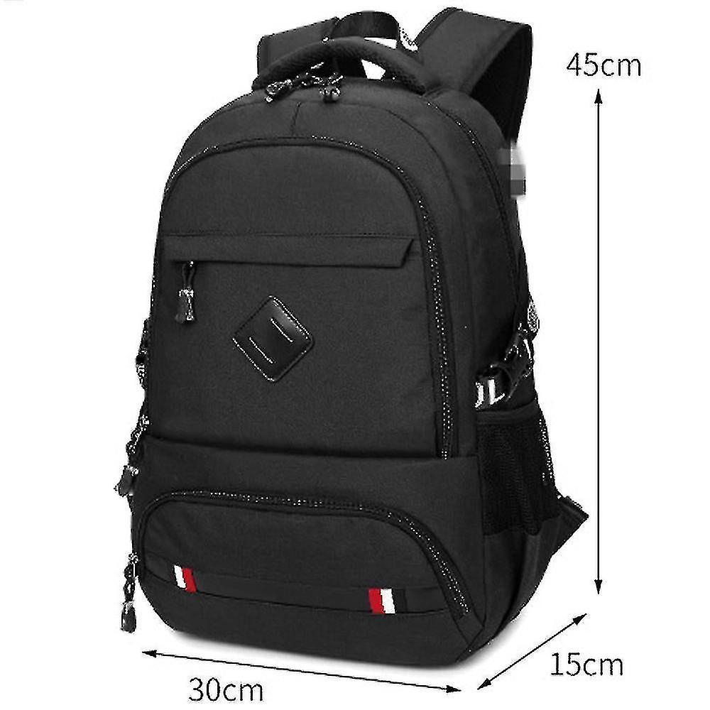 Foto 6 pulgar | Mochila Huoguo Usb Con Carga Impermeable Gris Para La Escuela - Venta Internacional.