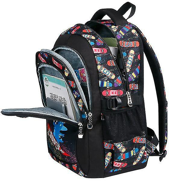 Foto 3 pulgar | Mochila Huoguo Dinosaur School Para Niñas Y Niños 41x28x20cm - Venta Internacional.