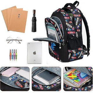 Foto 3 | Mochila Huoguo Dinosaur School Para Niñas Y Niños 41x28x20cm - Venta Internacional.