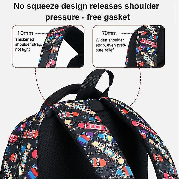 Foto 5 pulgar | Mochila Huoguo Dinosaur School Para Niñas Y Niños 41x28x20cm - Venta Internacional.