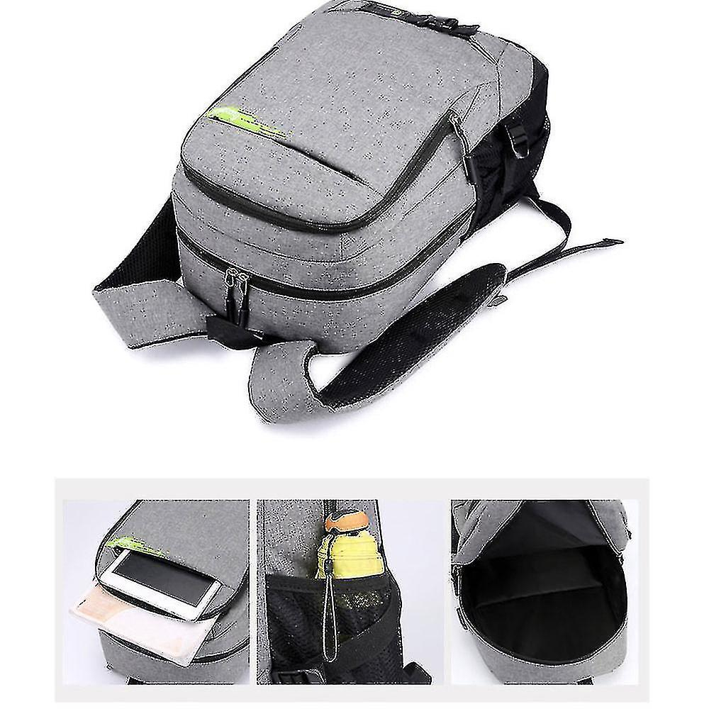 Foto 4 pulgar | Mochila Huoguo Grey Leisure Sports Business Double 36-55l - Venta Internacional.
